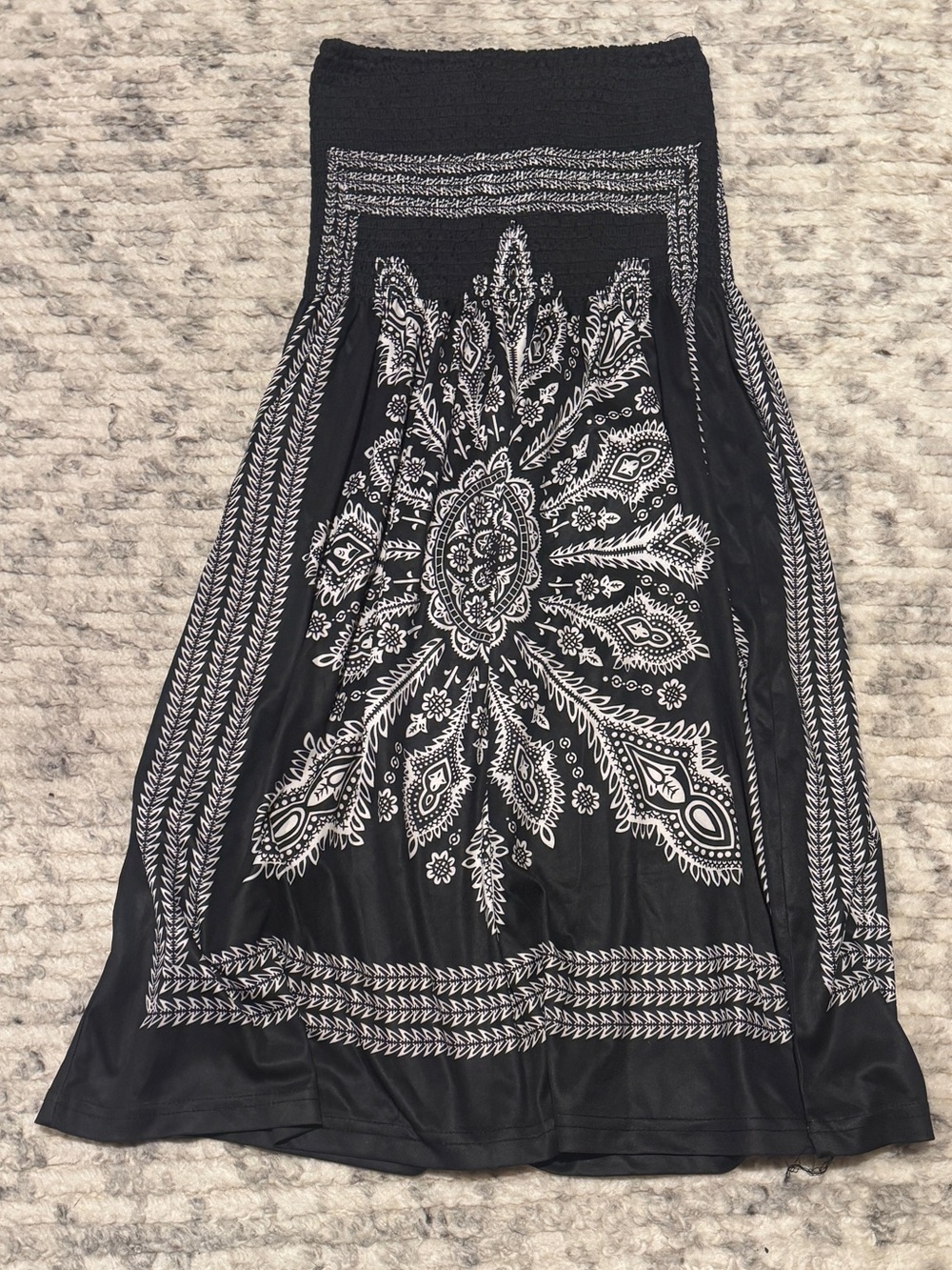 Venus Black Strapless Dress Swimsuit Beach Coverup XS